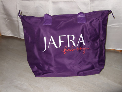 JAFRA Tasche Shopper Beratertasche Freundinnentasche Lila mit Reißverschluss
