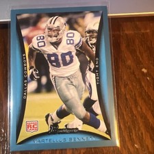 Martellus Bennett 2008 Bowman Blue Rookie Card RC #215 Dallas Cowboys /500. rookie card picture