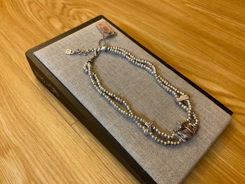 NWT Uno de 50 Silver-plated Beaded Choker with Beetle “Rodeo” - Picture 5 of 8