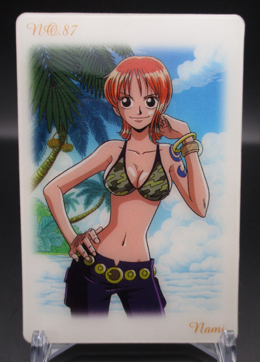NAMI King of Pirates Gummy Card No.87 One Piece BANDAI 2002-2003