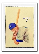 2017 MICKEY MANTLE NYY 2/14 ORIGINAL PRINT ART SKETCH CARD ARTIST SIGNED