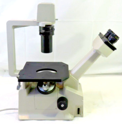NIKON TMS Inverted Phase Contrast Microscope with 3 objectives, FOR PARTS/REPAIR