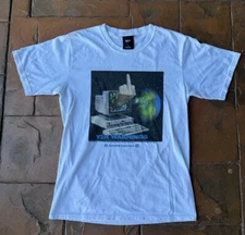 Vintage Y2K HUF Worldwide Panic T-Shirt Small White Skater Grunge