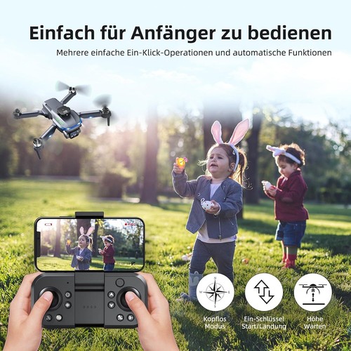 Drohne mit Kamera 4K, Faltbar mit Ferngesteuerter Quadrocopter, Hindernisvermeid - Bild 3 von 7