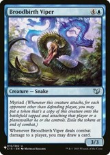 Broodbirth Viper - The List Light Play, English Magic the Gathering MTG The List