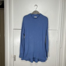 Kin John Lewis Jumper Blue Lambswool Alpaca Blend Long Sleeve Oversized Size S