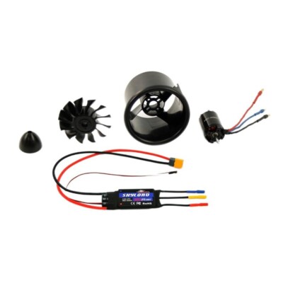 Dynam 70mm 12-Blade 4S EDF Power System w/ TC2827-2600KV Brushless  Motor，80AESC