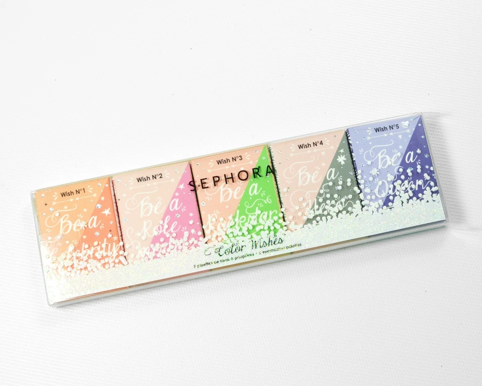 Juego de 5 MINI paletas de sombras de ojos Sephora Makeup Color Wishes - NUEVO Foto 2 de 4