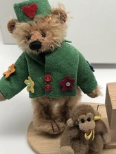 Deb Canham / The Organ Grinder Bear with Monkey / D.C.A.D Collectors Club