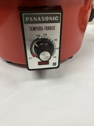 Vintage 1960s Panasonic Tempura-Fondue Cooker - Flaming Red - New / Open Box - Picture 4 of 18