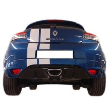 FOX Endschalldämpfer 1x70mm scharf für Renault Megane 3 Coupe ab 09 2.0l inkl RS