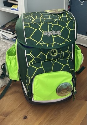 Ergo Bag Schulranzen  - Frontteil aus Seitentaschen Zip Set, Neongrün Plus  