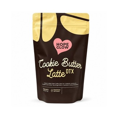 Hope Glow Cookie Butter Latte DTX 8 Sachets | Arabica Coffee Blend & Fiber
