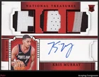 2023-24 National Treasures Int. Kris Murray RC ROOKIE TRIPLE PATCH AUTO RPA /24