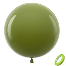 Bezente Sage Green Giant Latex Round Balloons 36 Inch 8 Pack