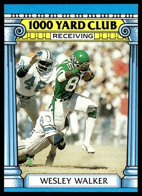1987 Topps 1000 Yard Club Wesley Walker New York Jets #22