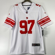 Dexter Lawrence #97 Embroidered Jersey, White, Sizes S-4XL