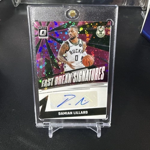 2024-25 Panini Donruss Optic Fast Break BOOKEND /15 Damian Lillard AUTO RARE🔥