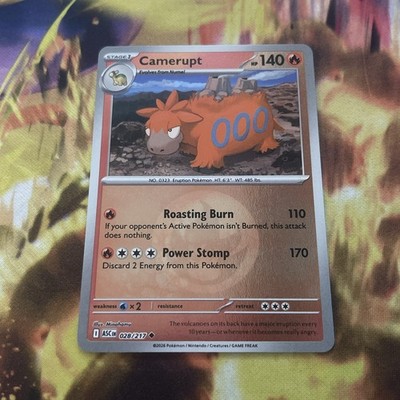 Camerupt (Energy Symbol Pattern) 028/217 Reverse Holo - Pokemon TCG - NM - ASC