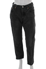 Levi Strauss  Co Mens Cropped Straight Dark Gray Jeans Size 25