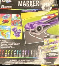 ArtSkills Marker Drawing Kit 24 Pieces PA-4550 Multicolor Color Shading Markers