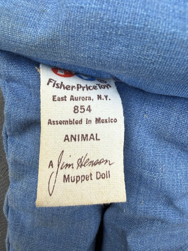 Винтаж 1978 Jim Henson The Muppets животное барабанщик 26» кукла Fisher Price - Изображение 4 из 4