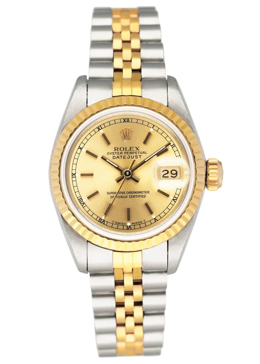 Rolex Datejust 69173 Champagne Dial Ladies Watch Box Papers | eBay