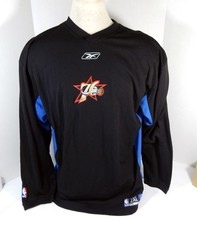 Philadelphia 76ers #8 Game Used Black Shooting Shirt 2XL DP38593
