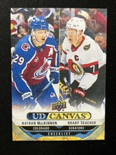 24-25 UD Extended Series Hockey Canvas Checklist C345 MacKinnon/Brady Tkachuk