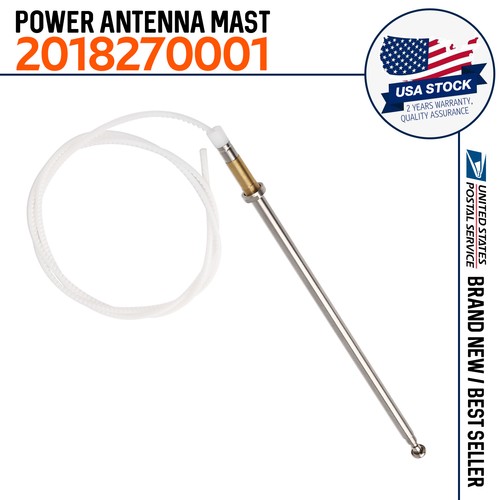 FOR MERCEDES BENZ AM FM POWER ANTENNA MAST 1981-1993 STAINLESS STEEL ...