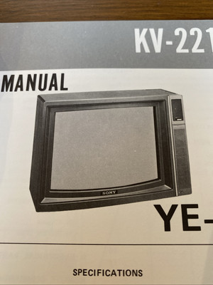 KV-2212UB2 RM-632 - Sony Trinitron Farbfernseher - Serviceanleitung - Sony TV