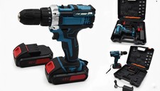 TRAPANO AVVITATORE PROFESSIONALE 2 BATTERIE 21 V A LITIO + VALIGIA CON ACCESSORI