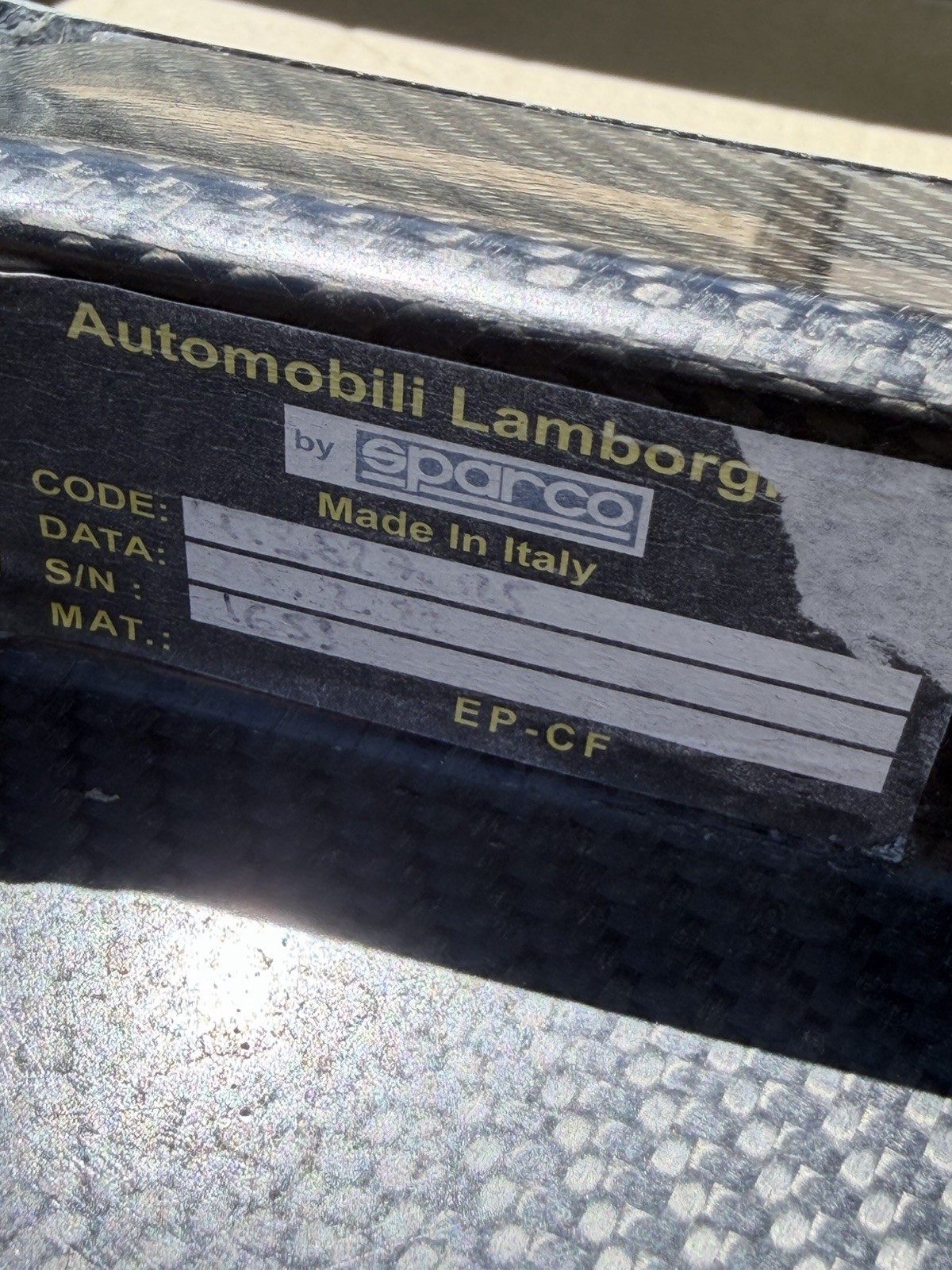 Lamborghini STO Engine Cover Bonnet Roof scoop