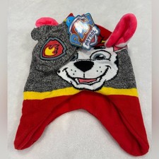 Nickelodeon Paw Patrol beanie hat and mitten set colorful cartoon character OSFM