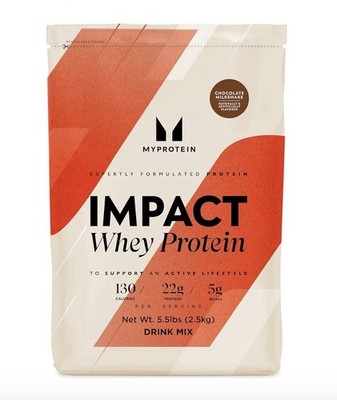 Myprotein Impact Whey Isolate Powder - Chocolate Milkshake, 5.5 lbs, Exp. 2/27
