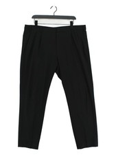 Autograph Men's Trousers W 38 in Black Polyester with Viscose, Elastane Chino