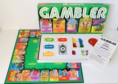 Spieler, Vintage Glücksspiel Brettspiel von Parker Brothers, Ausgabe 1977