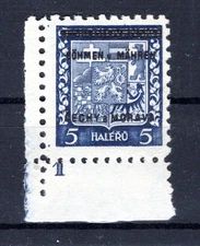 Bohemia 1 With Plate Number MNH Mint (DA5201