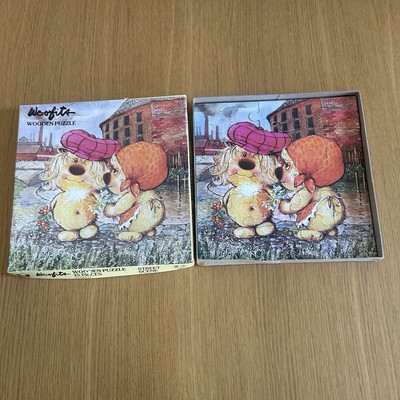 Woofits Holzpuzzle Straßenszene Vintage 25 Teile 20 cm