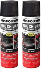 Rust-Oleum 248914 Truck Bed Coating Spray, 15 Oz, Black, 15 Ounce (Pack of 2)