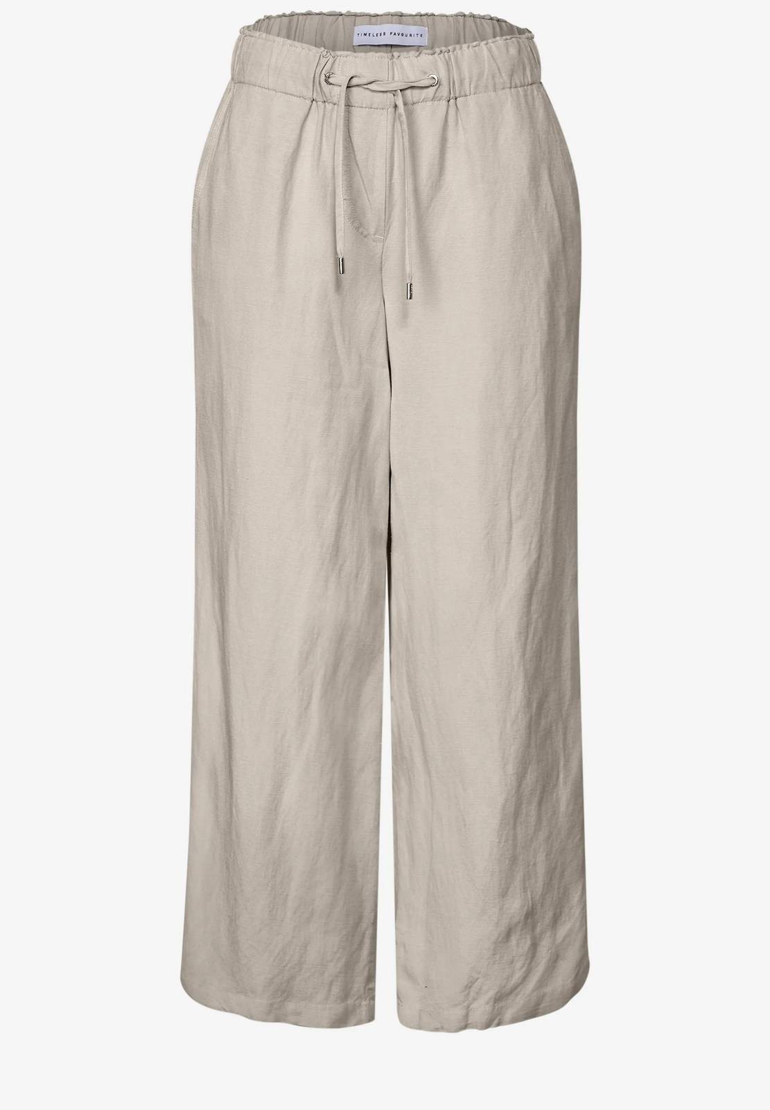 Льняные брюки Neele в стиле Cecil Бежевого цвета - Taglia S Abbigliamento Donna Pantaloni