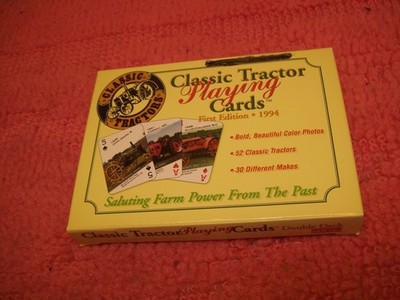 Classic Tractor Playing Cards 1st edition 1994 Hoyle 2 decks, 52 Tractors! New