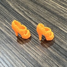 Mattel Barbie Doll Shoes  Fashionistas  Fashion Fever Orange HIGH HEELS SHOES