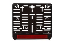 1x Kennzeichenhalter 210 x 170 mm Mit Reflektor mit Zulassung Für AT Österreich