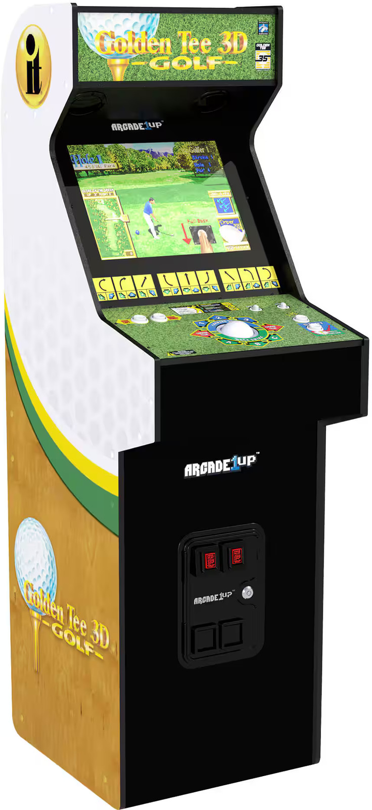 Роскошный аркадный автомат Golden Tee 3D, посвященный 35-летию компании Golden Tee