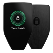 Trezor Safe 5-Crypto Hardware Wallet, Secure Element & Passphrase,Touchscreen
