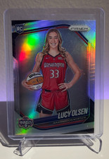 2025 Panini Prizm WNBA Lucy Olsen Silver Prizm #145 Mystics RC