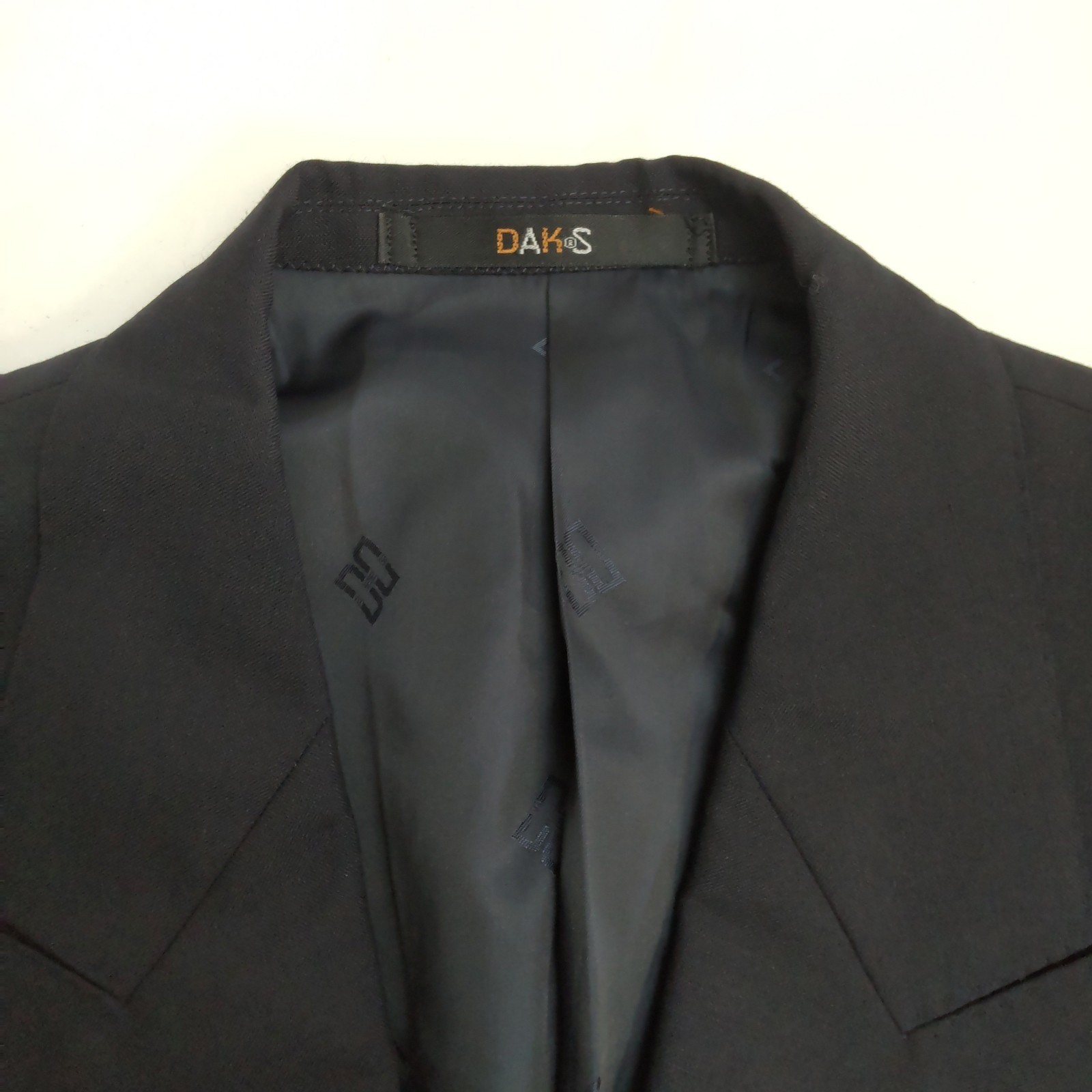 DAKS London Double Breasted Suit Gold Button Wool Mohair 165 90A W76 Japan image 3