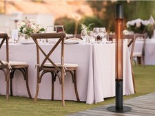 Field & Flame Carmanah 1500W Electric Patio Heater in Black