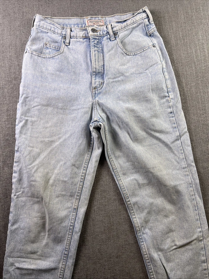 Vintage Guess Jeans Women’s 30 10195 High Rise USA Mom 80’s Light Wash Distresse - Image 2 of 4